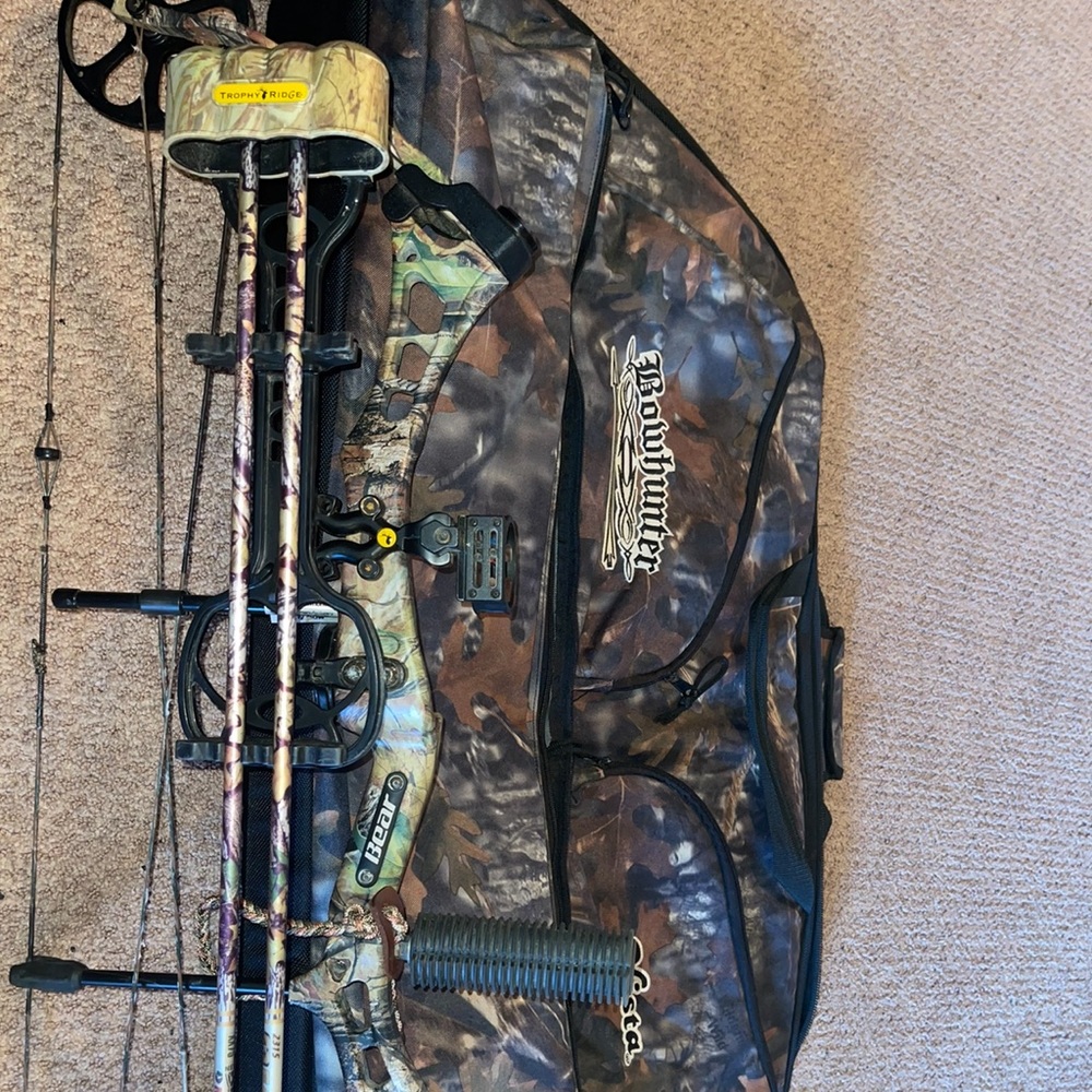 Bear Archery Compound Bow and Bow Case.